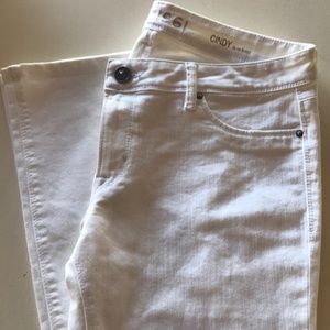 DL1961 Cindy Slim Bootcut White Jeans